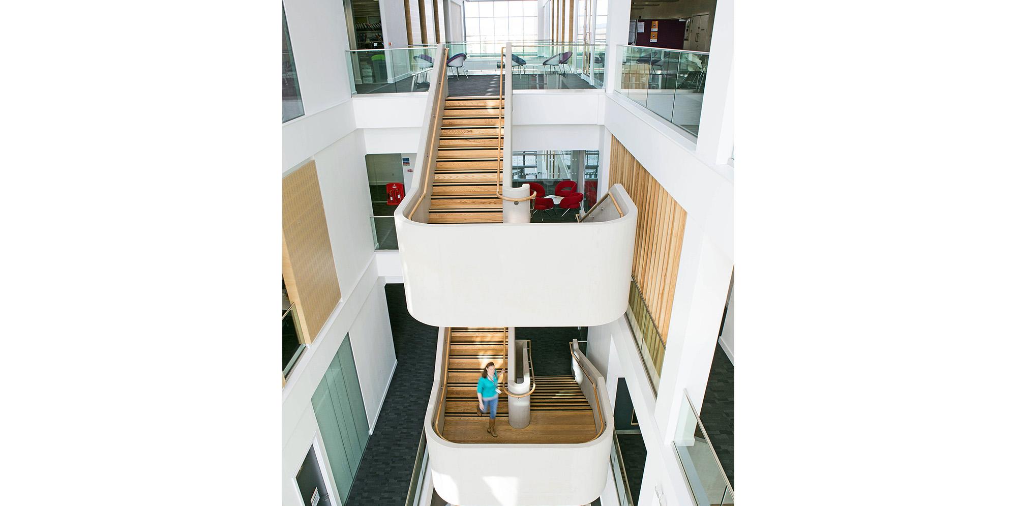 Staircases inside CUBRIC Hadyn Ellis